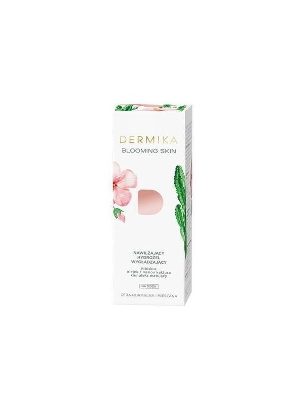 Dermika BLOOMING SKIN Moisturizing Hydro smoothing гель для обличчя на день 50 мл