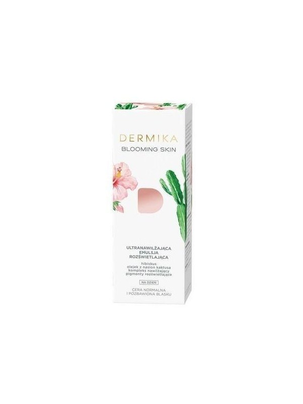 Dermika BLOOMING SKIN Ultra-moisturizing Освітлююча емульсія для обличчя на день 50 мл