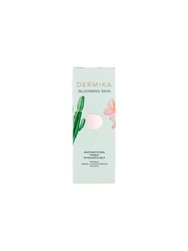 Dermika BLOOMING SKIN Enzymatic Smoothing Face Mask Hibiscus, Cactus Seed Oil, Enzymes 50 ml