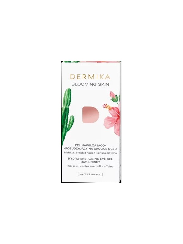 Dermika BLOOMING SKIN Зволожуючий і стимулюючий гель для області навколо очей день і ніч 15 мл