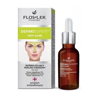 Floslek DERMOEXPERT ANTI ACNE normaliserende nachtzure Peeling 30 ml