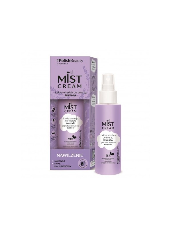 Floslek MIST CREAM легка емульсія для обличчя Лаванда 110 мл