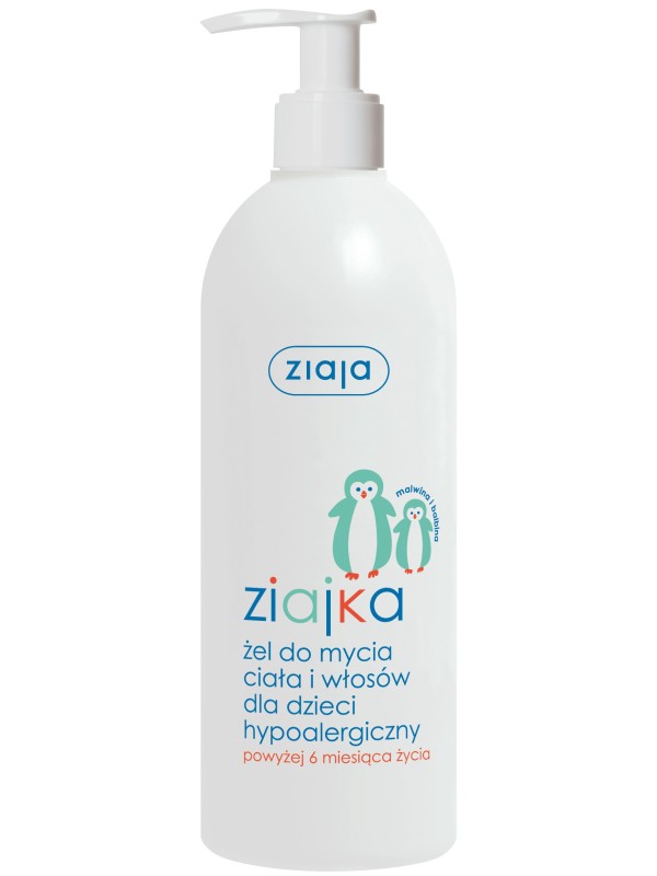 Ziajka lichaams- en haarwasgel voor kinderen en baby's 400 ml