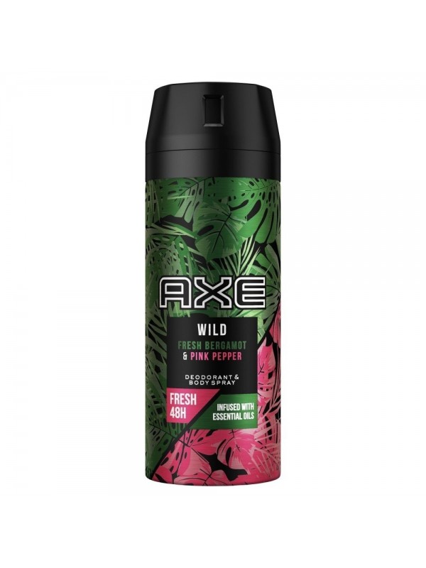 Дезодорант-спрей Axe Wild Fresh Bergamot & Pink Pepper 150 мл