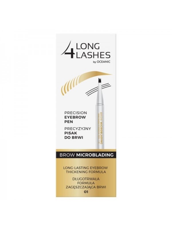 Long 4 Lashes precieze wenkbrauwpen /01/ Medium Brown 3 ml