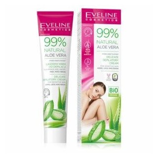 Eveline 99% Natural Aloe Vera ultra-zachte Set voor ontharing van gezicht en kin 20 ml