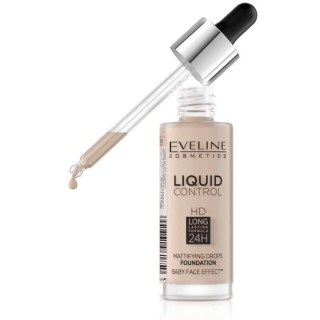 Eveline Liquid Control Foundation in Dropper /001/ Porcelain 32 мл