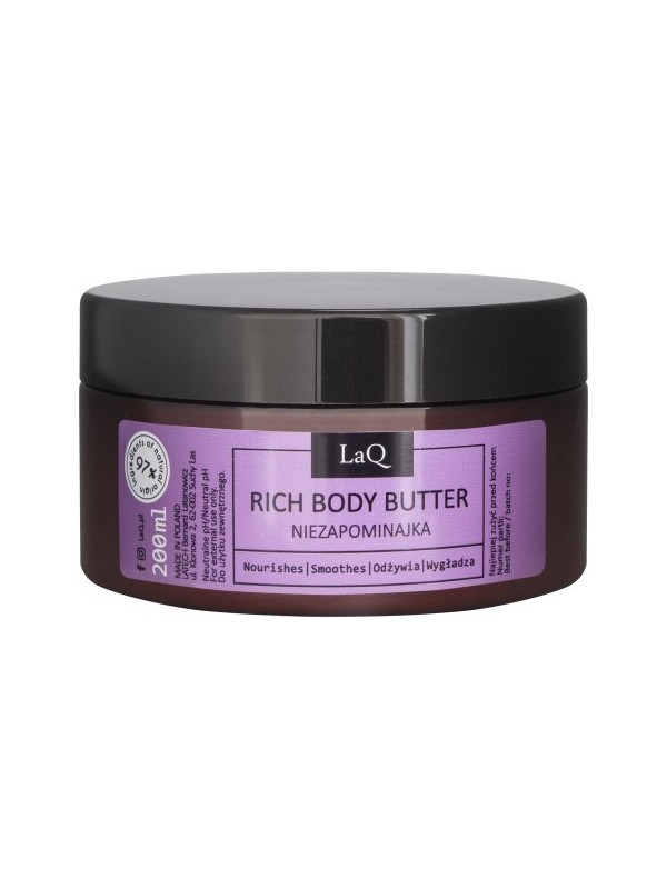 LaQ Króliczka Niezapominajka Voedende en gladmakende body butter 200 ml