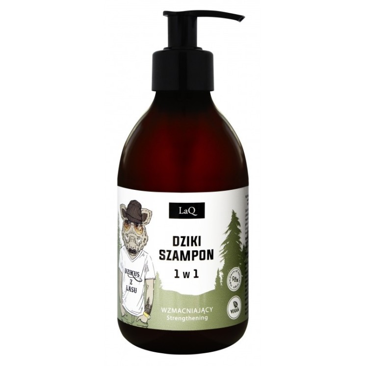 LaQ Savage from the Forest Versterkende haarshampoo voor mannen 300 ml