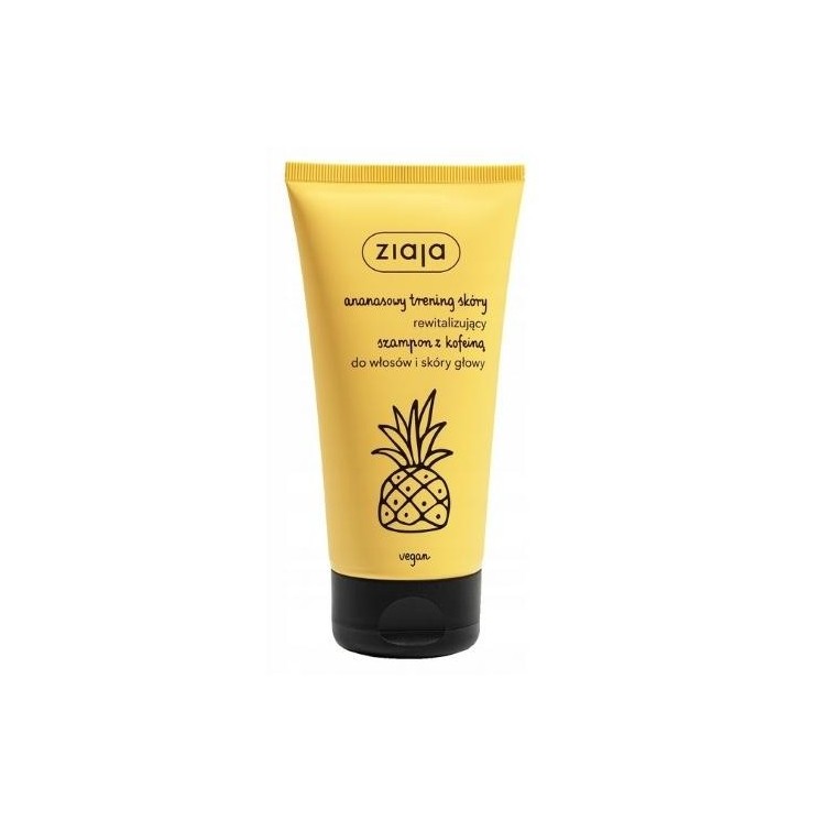 Shampoing capillaire à l'ananas Ziaja avec caféine 160 ml