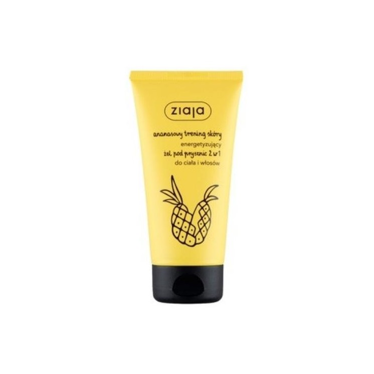 Gel douche énergisant 2 en 1 à l'ananas Ziaja 160 ml