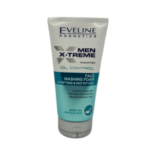 Eveline Men X-Treme Innovatie! Oil Control Foam voor het reinigen en matteren van het gezicht 150 ml