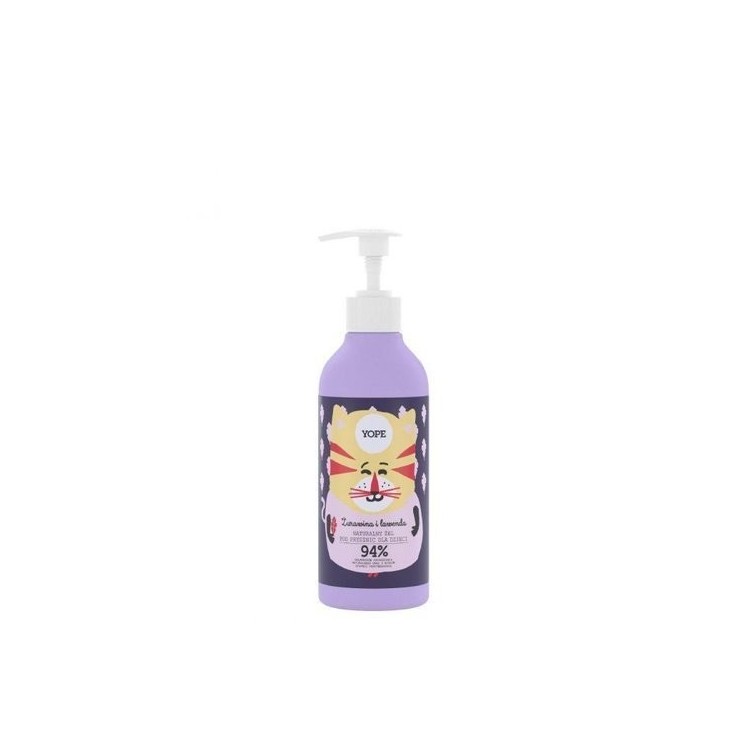 Gel douche naturel YOPE pour enfants, canneberge et lavande, 400 ml