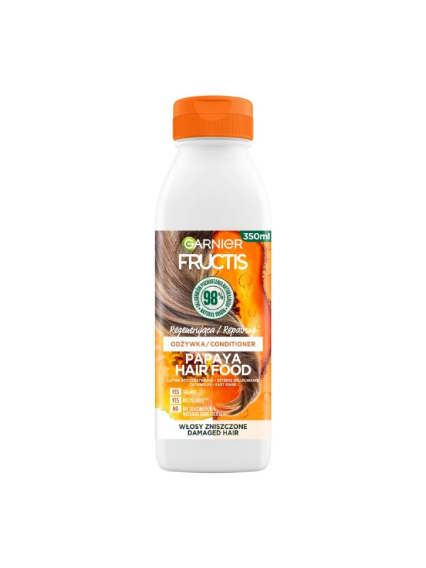 Garnier Fructis Papaya Hair Food відновлюючий кондиціонер для пошкодженого волосся 350 мл