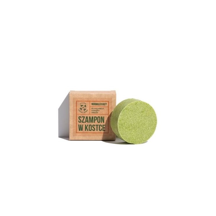 Mydlarnia Cztery Szpaki Normalisierendes Rosmarin- und Mandarinen-Shampoo-Stück, 75 g