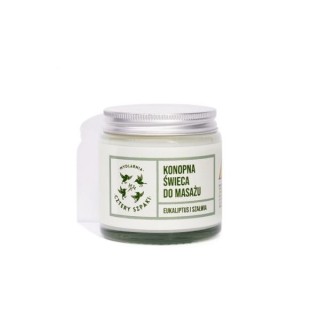 Mydlarnia Cztery Szpaki hemp Massage candle Eucalyptus and Sage 100 g