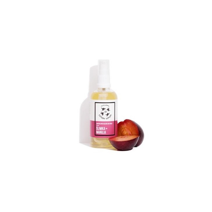 Mydlarnia Cztery Szpaki superleichtes Pflaumen- und Vanille-Körperöl 100 ml