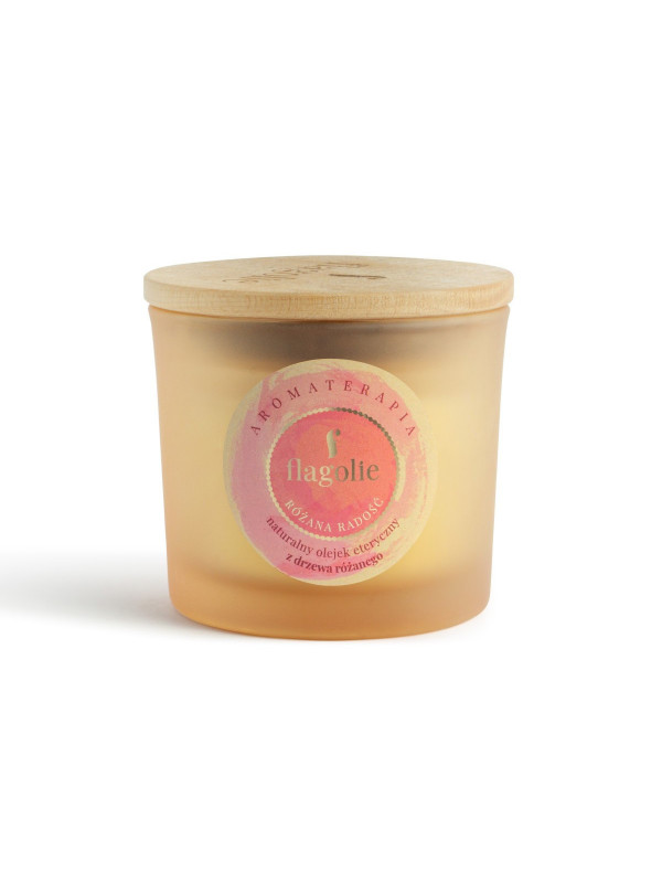 Flagolie natural soy candle for aromatherapy Rose Joy 170 g