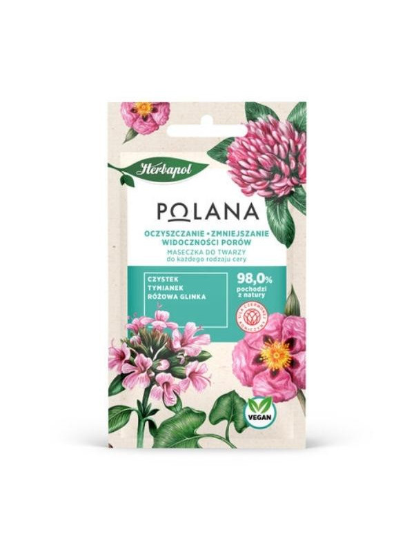 Herbapol Polana Cleansing and reducing the visibility of pores Face mask for all skin types 8 g