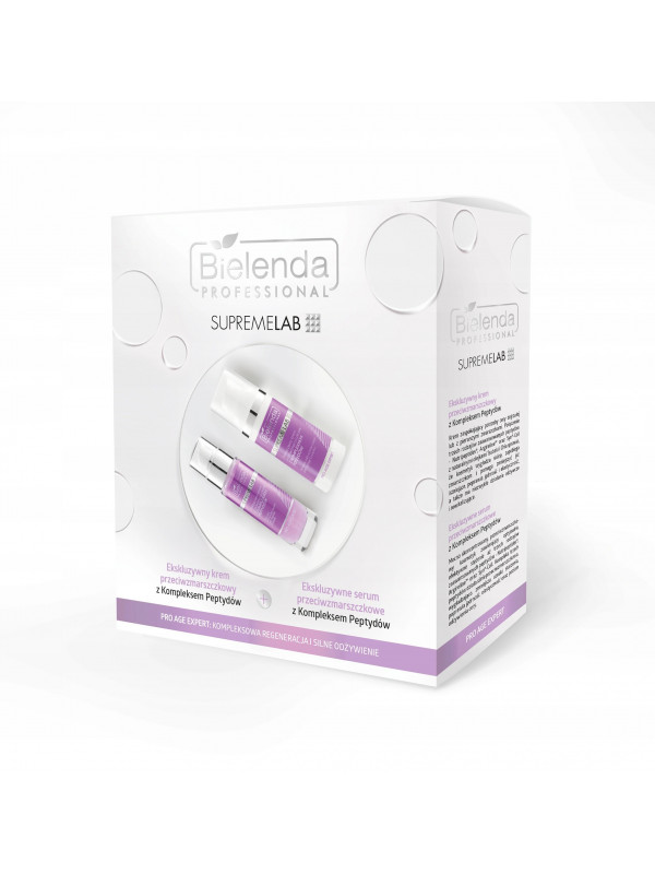 Bielenda Professional Gift Set SupremeLab Pro Age Expert Anti-wrinkle Serum with Peptides Complex + Cream