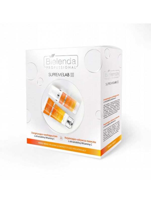 Bielenda Professional Gift Set SupremeLab Energy Boost stimulerende en hydraterende crème met ultrastabiele vitamine