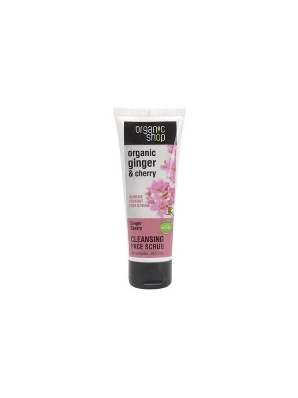 Oragnic Shop Cleansing Facial Scrub Ginger and Cherry 75 ml