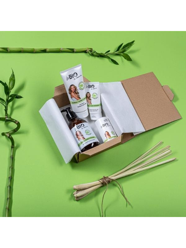 beBIO Ewa Chodakowska Bamboo and Lemongrass Set 400 мл + лосьйон для тіла 200 мл + крем для рук 75