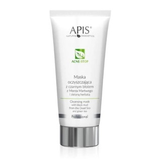 Apis Acne - Stop cleansing mask with green tea and Dead Sea mud 200 ml