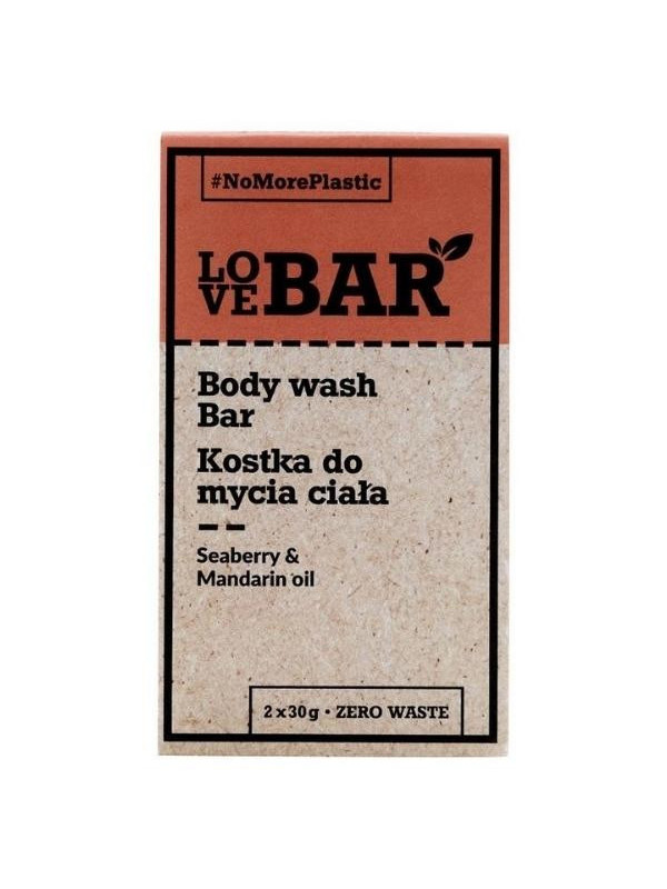 Love Bar Body Wash Bar Duindoorn & Mandarijnolie 2x30 g