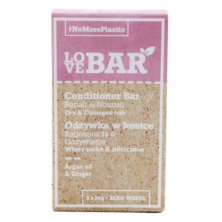 Love Bar Conditioner für trockenes und geschädigtes Haar mit Arganöl und Ingwer, 2 x 30 g (31.08.2026)