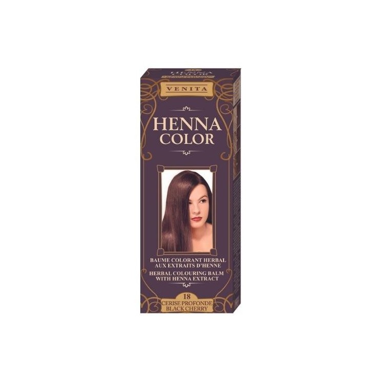 Venita Henna Color Balsam koloryzujący z ekstraktem z henny /18/ Czarna Wiśnia 75 ml