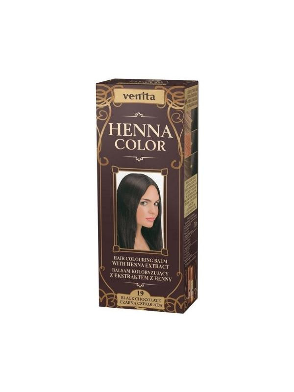 Venita Henna Color Coloring бальзам з екстрактом хни /19/ Чорний шоколад 75 мл
