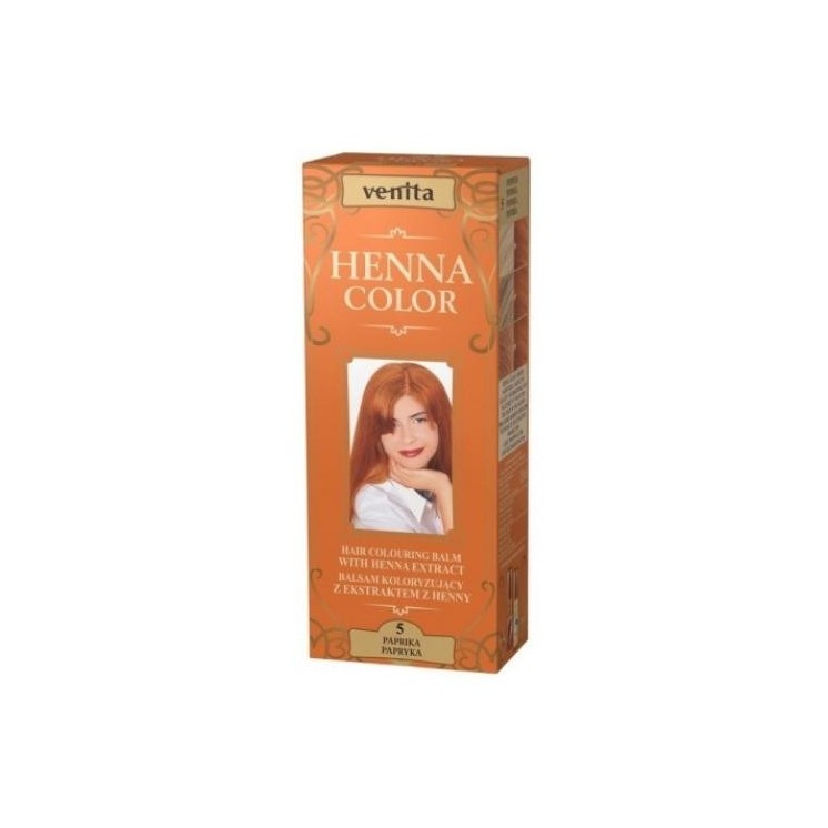 Фарбувальний бальзам Venita Henna Color з екстрактом хни / 5 / Перець 75 мл