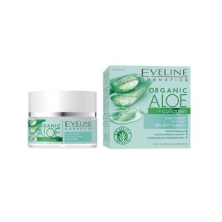 Eveline Organic Aloe Hydraterende en Matterende Gezichtscrème-Gel 50 ml