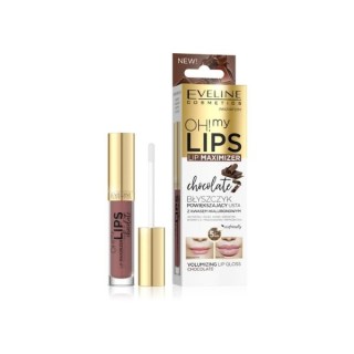 Eveline OH ! MY LIPS Lip gloss with hyaluronic acid Chocolate 4,5 ml