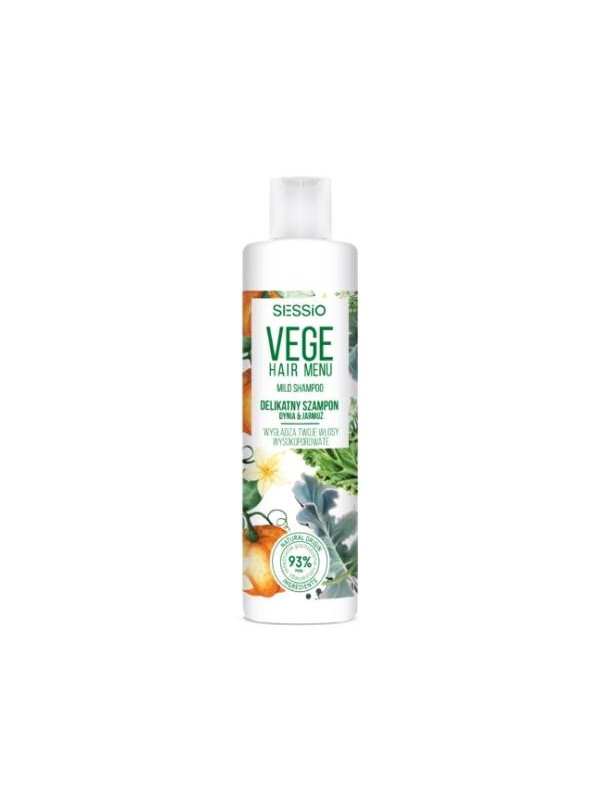 Sessio Vege Hair Menu Delicate Smoothing Shampoo for High Porosity Hair Pumpkin & Kale 300ml