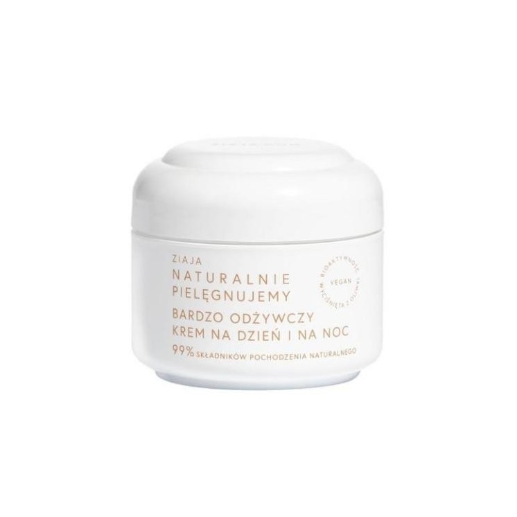 Ziaja Crème Visage Jour et Nuit Naturellement Très Nourrissante 50 ml