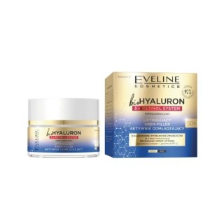 Eveline BioHyaluron 3x Retinol System 40+ ultra-hydraterende Crème-Filler die de huidstructuur verbetert 50 ml