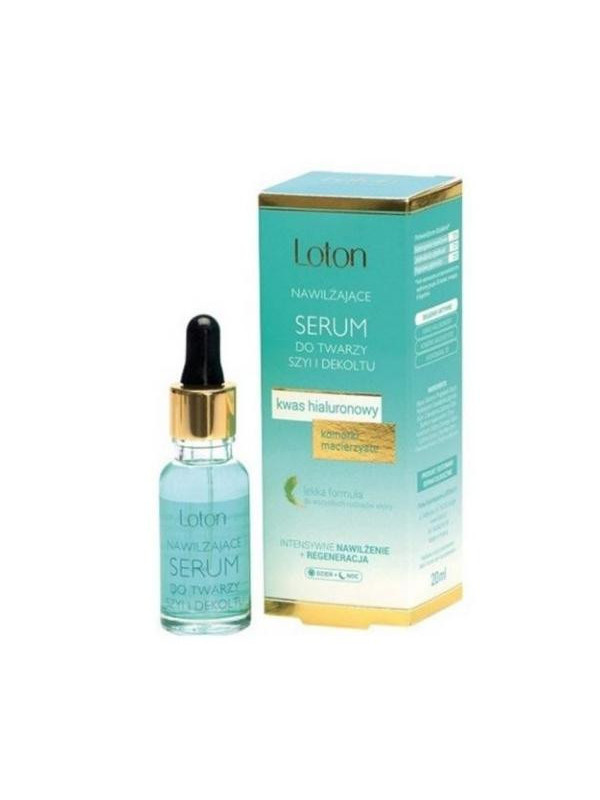 Зволожуючий Loton Serum для обличчя, шиї та декольте з гіалуроновою кислотою 20 мл