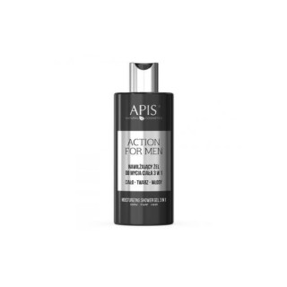 Apis Action for Men feuchtigkeitsspendendes Körperwaschgel 3in1 Körper – Gesicht – Haare 300 ml