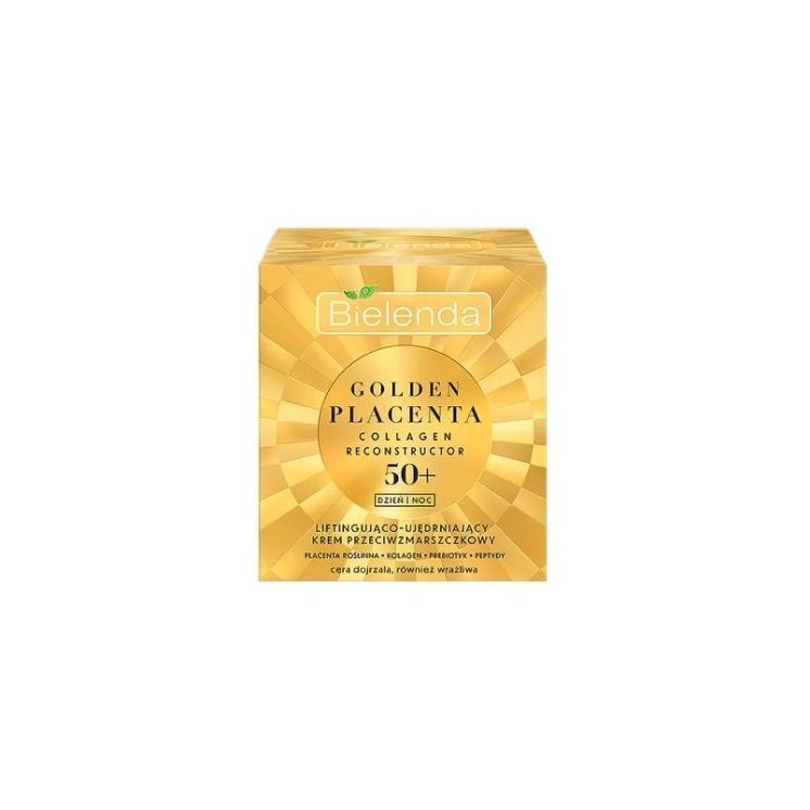 Крем для обличчя Bielenda GOLDEN ПЛАЦЕНТАРНИЙ COLLAGEN ВІДНОВЛЮЮЧИЙ 50+