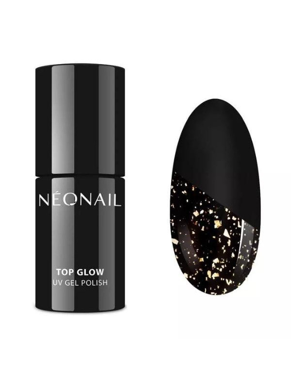 NeoNail Top hybrid Top Glow Gold Flakes 7,2 мл