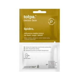 Tołpa Dermo Face Lipidro voedend masker-cocon voor gezicht, hals en decolleté