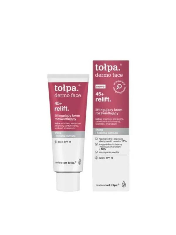 Tołpa Face 45+ Relift. Денний ліфтинг-крем для обличчя SPF15