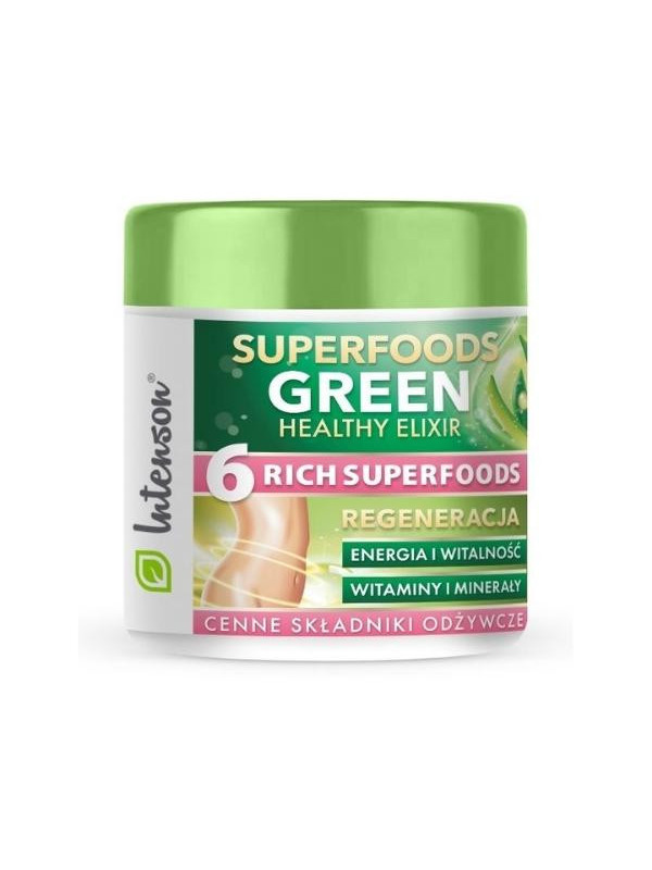 Коктейль Intenson Superfoods Green Healthy Elixir стимулюючий 150 г