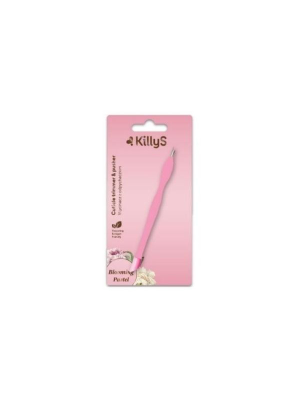 KillyS Blooming Pastel Cuticle Trimmer & Pusher Wycinacz do skórek z odpychaczem 1 sztuka