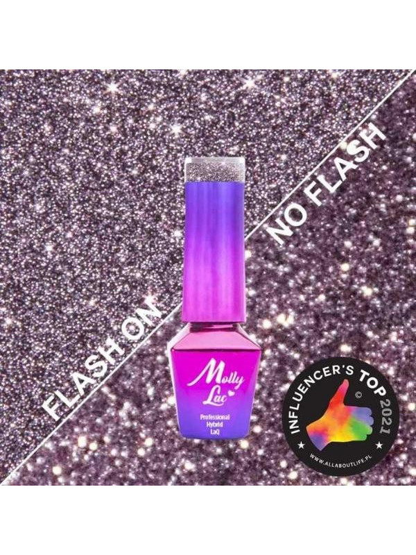 MollyLac /563/ Flashing Lights Fabolous Hybrid Nail Polish 5 ml