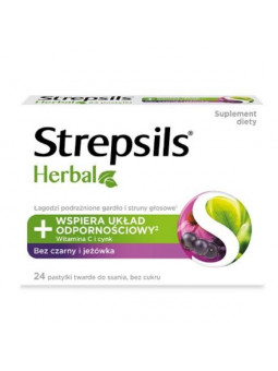 Strepsils Herbal Pastylki...