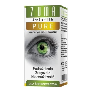 Zuma Świetlik Pure Oogdruppels zonder conserveringsmiddelen 10 ml