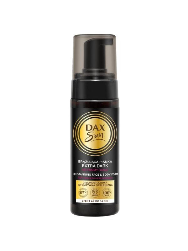 Dax Sun Bronzing Foam voor gezicht en lichaam Extra Dark